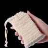 Saco de Rede Espumante de Algodão e Linho, Saco Natural para Sabão, Rede Espumante para Sabão, Rede Espumante, Saco para Toalha de Banho, Saco de Banho de Sisal e Ráfia