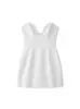Top de tubo sin mangas con cuello en V y falda Verano Europeo y Americano Simple Versátil Minifalda Cuello de una línea Espalda descubierta Delgado Falda corta de línea A