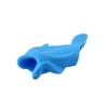 Venta al por mayor de fábrica de bolígrafos de silicona con forma de pez pequeño, corrector de escritura para lápices de estudiantes y niños, para un agarre correcto, papelería