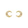 Diseño de Moda Aretes de Luna para Mujer 2024 Nueva Moda Pequeños y Exquisitos Aretes para Dormir sin Molestar los Agujeros de las Orejas