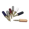 Enchufe Chapado en Oro Cobre 3.5mm Enchufe de 4 Secciones con Marca Enchufe de Auriculares 3.5mm de 4 Niveles Enchufe para Auriculares Sennheiser con Pinza para Cable
