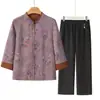 Jaquetas de Primavera para Mães de Meia-Idade e Idosas, Novas Blusas Tendência deste Ano em Estilo Chinês, Looks Estilosos para Avós e Idosos