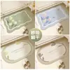 Alfombrilla de Piso para Baño, Alfombra de Inodoro Estilo Fresco, Alfombrilla Absorbente para Baño, Alfombrilla Antideslizante para Entrada de Baño, Alfombrilla Anticaídas