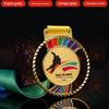 Medalha comemorativa de metal que faz a medalha de listagem de ouro e prata do jardim de infância jogos de maratona