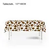 Producto Nuevo Temática Vaca de Granja Estampado de Vaca Blanco y Negro Mantel Desechable Banderín Triangular Decoración Artículos para Fiesta