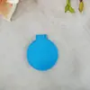 Espejo Plegable Portátil Pequeño de Alta Gama Casual Espejo Cosmético de un Solo Lado Creativo Redondo de Aluminio para Mujer Mini Maquillaje