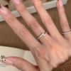 "Órbita Estelar Escalonada" Anillo de Anillo de Práctica de Dibujo Diseño de Lujo Nicho Anillo de Alta Belleza Anillo para el Dedo Elegante