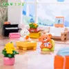 Casa de muñecas en miniatura, muebles de conejo pequeños, modelo eléctrico, accesorios DIY, decoración del hogar en miniatura, adornos en miniatura