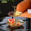 Mesa de Centro Sala de Estar Hogar Dulces Té de la Tarde Postre Plato de Aperitivos Aperitivos Plato de Brochetas Plato para Pastel de Varios Pisos Venta al por Mayor Transfronteriza