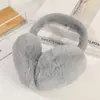 Orejeras Plegables de Imitación de Piel de Conejo para Ciclismo y Esquí al Aire Libre en Otoño e Invierno, Cálidas y Bonitas, Orejeras a Prueba de Frío y Heladas para Mujer