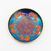 Posavasos de Cloisonné de Metal Estilo Étnico Posavasos de Aleación Soporte para Taza de Té Aislamiento Térmico No Caliente Soporte para Taza Accesorios para Ceremonia de Té Kung Fu