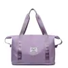 Bolsa de viaje plegable para mujer, bolsa de mano para viajes cortos, capacidad extragrande, bolsa de gimnasio ligera, ideal para artículos esenciales de maternidad, viajes y viajes de negocios