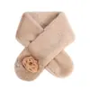 Cachecol Infantil 2025 Novo Desenho Animado Cachecol de Bebê para Meninos e Meninas Cachecol de Pelúcia Quente Engrossado para Crianças