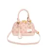Bolso Nuevo Pequeño con Forma de Concha con Letras en Relieve de Moda con Monograma, Bolso de Verano para Mujer con Textura de Alta Calidad, Elegante Bolso Cruzado para Hombro