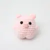 Muñecas de Dibujos Animados, Tigre de Punto de Lana, Elefante, Gallo, Productos Terminados de Tejido Creativo con Forma de Dumpling, Pequeños Adornos, Accesorios para Bolsas
