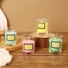 Taza de Vela de Aromaterapia Transfronteriza, Minimalista de Moda Sin Humo para Interiores, Vela Perfumada de Colores para Ambiente de Restaurante y Hogar