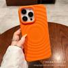 Adecuado para Apple 15Promax Todo Incluido 14 13 Magnético Sol Carcasa Blanda Carcasa de Silicona 16 Patrón de Anillo Funda para Teléfono Móvil