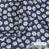 Algodón 32 130*70 inyección directa azul base pequeño estampado floral tela procesamiento personalizado ropa tela para camisa