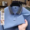 Nueva colección de otoño: Camisa polo de manga larga de alta calidad y estilo para hombre, hecha de algodón mercerizado, perfecta como capa base, con cuello clásico y tejido 100% algodón