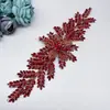 Acessório de cabeça europeu e americano para noiva faixa de pressão para cabelo faixa de cabelo coroa de cabelo acessórios para vestido de noiva acessórios de cabelo com strass feitos à mão DZ135