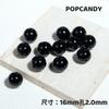 Cuentas Redondas Coloridas 16mm Pulidas Cadena para Teléfono Móvil Aretes con Cuentas Pulsera DIY Hecho a Mano Agujero Recto Accesorios Cuentas Sueltas Lindas