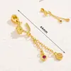 Estilo Chino Antiguo Oro Goteo Aceite Aleación Agujero Pasante Cuentas Sueltas Colgante Pequeño Pulsera DIY Collar Accesorios de Joyería