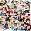 48 Adesivos Cartoon Temáticos de Escola com Alunos com Azar, Decoração de Diário DIY, Capa de Celular, Garrafa de Água Adesivos de PVC
