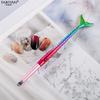 Pluma floreciente para arte de uñas, pluma de punteo de cabeza grande, pluma degradada de sirena, varilla para pintura de color, fototerapia, pincel de línea para arte de uñas