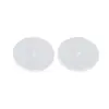Almohadilla reparadora para piercing de oreja con forma de disco pequeño antihipertrofia, almohadilla de tachuela de oreja de silicona con forma de flor de ciruelo, almohadilla suave fija anti-retracción para piercing de labio