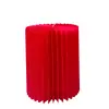 Mesa de Postres Plegable Roja para Bodas Decoraciones Columnas Romanas Soporte de Columna Exhibición de Ventana de Boda Columnas Decorativas de Papel Plegable