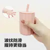 Vaso de Agua Infantil de Silicona de Grado Alimenticio con Patrón Vertical, No Tóxico, Inodoro, Resistente a Altas y Bajas Temperaturas, Apto para Microondas, Anticaídas y a Prueba de Polvo, Especialmente Diseñado para Bebés