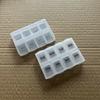 Suministro puntual caja de pastillas de plástico de grado alimenticio de 8 compartimentos caja de pastillas de PP de grado alimenticio de ocho compartimentos caja de pastillas de grado alimenticio de doble fila de 4 compartimentos