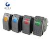 Interruptor tipo Yacht Rv Barco 12V/20A Cuatro Pines Luz LED Impermeable Palanca Interruptor Modificado para Coche Rv