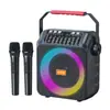 Altavoz de Iluminación Bluetooth Transfronterizo Portátil Altavoz Portátil con Micrófono Se Puede Personalizar y Certificar