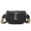 Bolso de verano para mujer, nuevo bolso de hombro de cuero genuino de moda 2021, bolso cruzado negro de estilo coreano, bolso pequeño de piel de vaca a la moda.