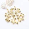 Cuentas de diamantes con rayas de color oro de 14 quilates, cuentas de calabaza, nueces y aceitunas, accesorios de joyería, pulseras de bricolaje, accesorios con cuentas