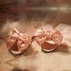 Pantuflas de satén rojo para dama de honor, para boda, con lazo, para mujer, para vestido de novia, para boda, a juego