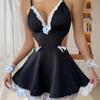 Pure Sexy Maid Set cos Pijamas Vestido lolita Maid Underwear Uniforme Avental Sexy Maid
