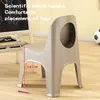 Nuevo Modelo Transfronterizo de Sillas Plegables de Plástico PP para Niños de Jardín de Infancia, Plegables, Simples, Fáciles de Transportar, Sillas con Respaldo para Niños al por Mayor