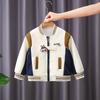 Chaqueta de Béisbol para Niños Primavera y Otoño 2025 Nueva Fresca y Elegante Abrigo Infantil Versión Coreana Ropa Lobo para Conjunto de Otoño de Niñas