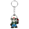 Chaveiros de personagem temáticos de Halloween transfronteiriços, Pingentes para bolsa de borracha macia em PVC, Acessórios, Decorações de chave de mochila atacado