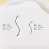 Accesorios para Joyería DIY al por Mayor Chapado Eléctrico Forma de S Colgante Simple Flor Dividida Tira Larga Curva con Anillo Colgante Borla de Joyería Material