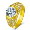 Kaiwei Moda Grupo Completo de Diamantes Anel de Diamante Oito Corações Oito Flechas 5 quilates Banhado a Ouro Platina PT950 Anel de Diamante Mosan