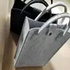 Bolsa para Laptop de Feltro Atacado Fivela à Prova de Vazamento Bolsa para Estudo de Aluno Bolsa para Documentos Espessa Portátil de Mão Bolsa para Arquivos Logo