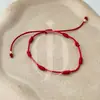 Europa e Estados Unidos transfronteiriços mais vendidos fabricantes de pulseiras da amizade fornecimento direto corda de mão pai-filho sete pulseiras este ano de vida corda vermelha