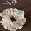 Goma para el Pelo Blanca de Encaje para Niñas 2026 Nueva Linda para Moño Que No Daña el Cabello Accesorio para el Cabello
