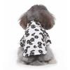 Camiseta para Perro Mascota Estilo Hawaiano DIY Transfronteriza Primavera Verano Casual Estilo Hong Kong Crisantemo Palmera Camiseta de Manga Corta para Mascota
