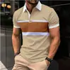 Polo de Manga Corta de Verano para Hombre 2023 Nuevo Casual Cuello Camisero Polo Camisa Moda Masculina Versátil Tendencia Top