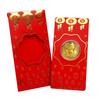Año de la Serpiente Moneda de Oro Sobre Rojo Zodiaco Serpiente Moneda de Lámina de Oro Sobre Rojo