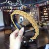 Tecido Elegante Coreano Faixa de Cabelo da Moda com Orifício para Cabelo Trança Torcida Tecida à Mão Cor Pura Borda Fina Dentada Antiderrapante